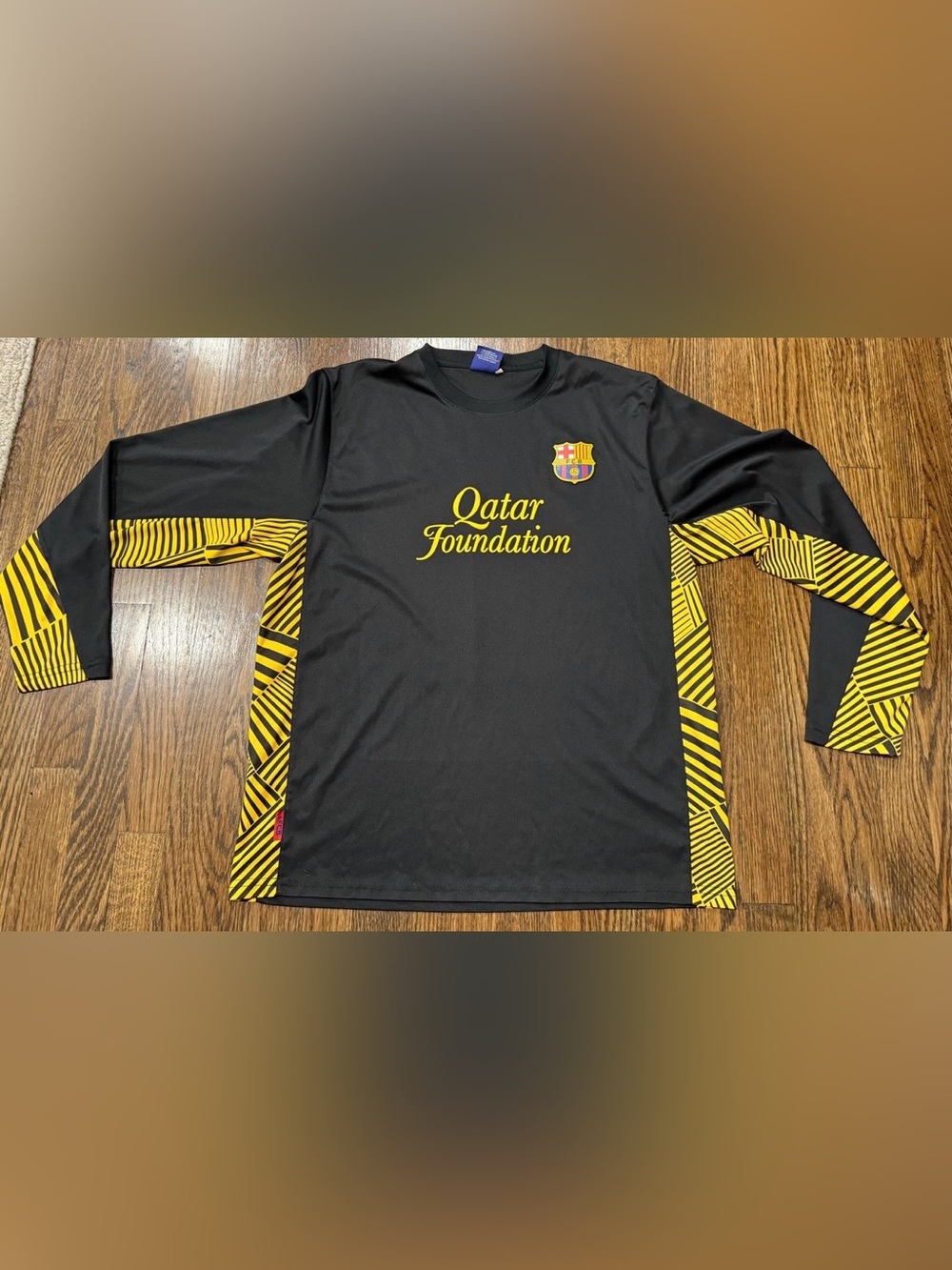 Víctor Valdés #1 FCB Barcelona Qatar Futbol Soccer Jersey Goalkeeper Mens XXL